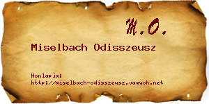 Miselbach Odisszeusz névjegykártya
